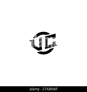 VC initial game logo, banner design for your e-sports or streaming team Stock Vector
