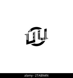 UV initial game logo, banner design for your e-sports or streaming team Stock Vector