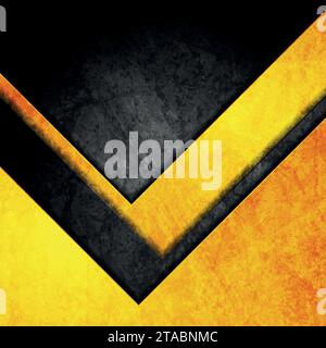 Black orange geometric abstract tech grunge background. Vector design Stock Vector