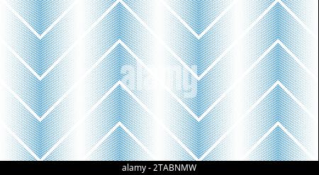 Abstract blue dotted pattern geometric background with arrows. Vector design Stock Vector