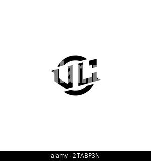 VL initial game logo, banner design for your e-sports or streaming team Stock Vector
