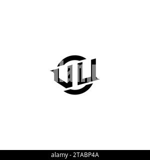 VU initial game logo, banner design for your e-sports or streaming team Stock Vector