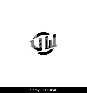 VW initial game logo, banner design for your e-sports or streaming team Stock Vector