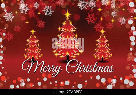 Step into a magical world with this festive background. Decorated with snowflakes, ornaments, and a sprinkle of holiday magic. Stock Vector
