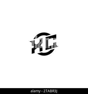 XC initial game logo, banner design for your e-sports or streaming team Stock Vector