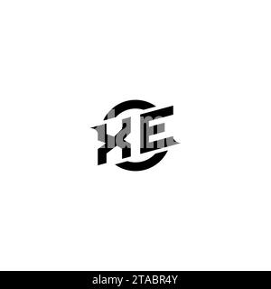 XE initial game logo, banner design for your e-sports or streaming team Stock Vector