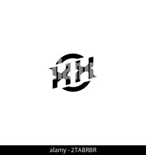 XX initial game logo, banner design for your e-sports or streaming team Stock Vector