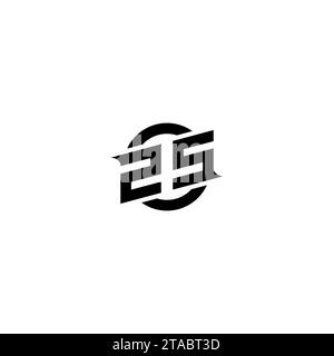 ZS initial game logo, banner design for your e-sports or streaming team Stock Vector