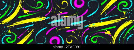 Abstract Colorful Brush Background with Sporty Style. Grunge Sport Background. Scratch and Texture Elements For Design Stock Vector