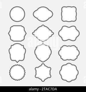 Set of 12 vintage vector frames Stock Vector Image & Art - Alamy
