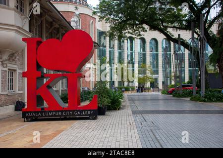 The I love (heart) KL sign at Kuala Lumpur City Gallery at Merdeka Square,Kuala Lumpur ,Malaysia Stock Photo