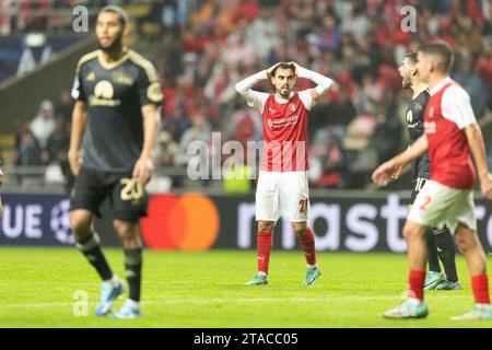 Braga, 11/29/2023 - Braga hosted, this evening, Union Berlin Ricardo Horta Credit: Atlantico Press/Alamy Live News Stock Photo