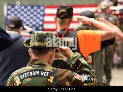 New York, USA - May 28, 2018: Vietnam Veterans Plaza, also known as hithe New York Vietnam Veterans Memorial in New York. Stock Photo