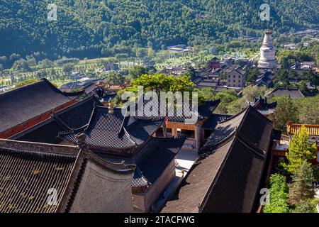 The Temples of Wutai Shan in China Stock Photo