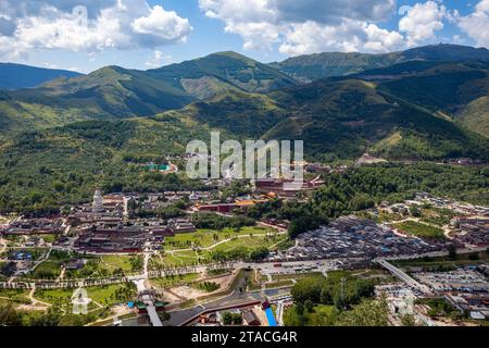 The Temples of Wutai Shan in China Stock Photo