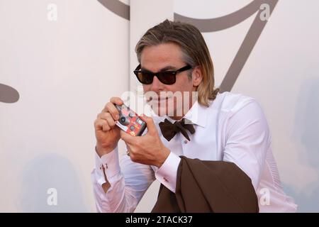Lido di Venezia, Italy, September 5, 2022 - Chris Pine attends at red red carpet in Venice Film Festival. Credits: Luigi de Pompeis / Alamy Live News Stock Photo Stock Photo