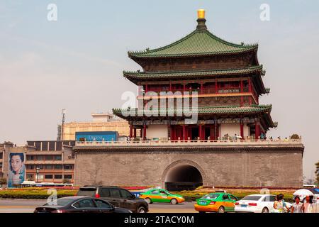 The City Wall of Xian in China Stock Photo