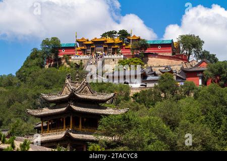 The Temples of Wutai Shan in China Stock Photo