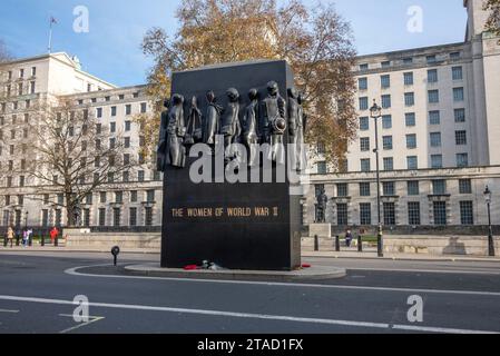 The Women of World War II memorial statue, Whitehall, London Stock Photo