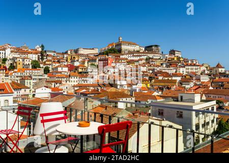 Beautiful View At The Town From Balcony, Coimbra Stock Photo - Alamy