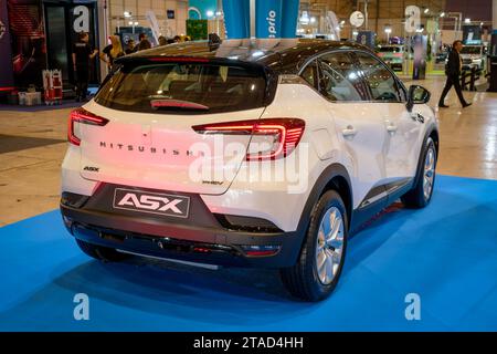 Mitsubishi ASX hybrid car at ECAR SHOW - Hybrid and Electric Motor Show Stock Photo