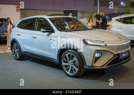 MG MARVEL R electric car at ECAR SHOW - Hybrid and Electric Motor Show Stock Photo