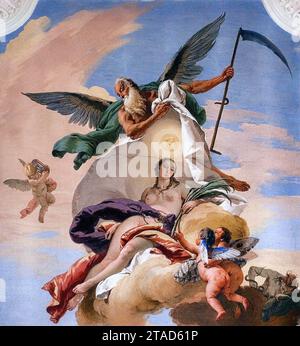 Time Revealing Truth and Casting Out Envy (detail) 1734 by Giovanni