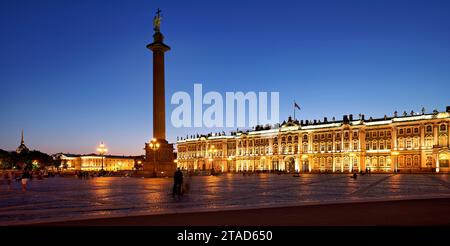 St. Petersburg Russia. General Staff Building in Palace Square. Stock Photo