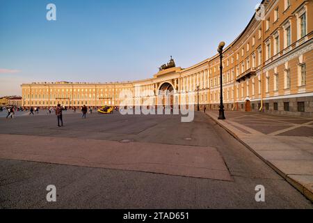 St. Petersburg Russia. The General Staff Building - Hermitage Museum Stock Photo