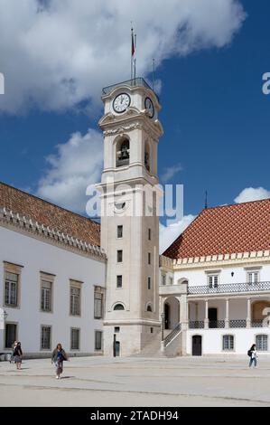 Tower, Paco das Escolas, Coimbra, Portugal Stock Photo
