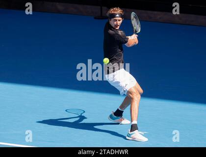 Alexander Zverev (GER), Australian Open 2023, Melbourne Park, Melbourne, Victoria, Australien Stock Photo
