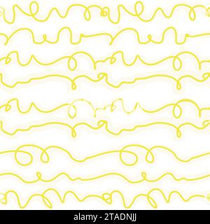 Abstract striped ink seamless pattern for textile, scrapbook, surface design. Vector background. Stock Vector