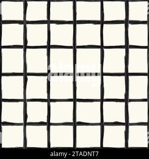 Abstract square seamless pattern for textile, scrapbook, surface design. Vector background Stock Vector