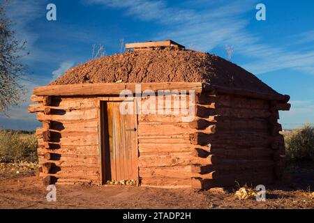 Hogan, Hubbell Trading Post National Historic Site, Arizona Stock Photo