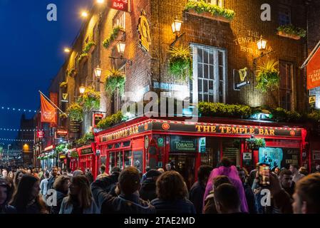 Republic of Ireland, County Dublin, Dublin, The Temple Bar Pub Stock Photo