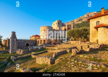 Albania, Durres province, Kruje, Skanderbeg National Museum inside the walls of the 5th century castle Stock Photo