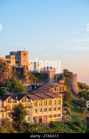 Albania, Durres province, Kruje, Skanderbeg National Museum inside the walls of the 5th century castle Stock Photo