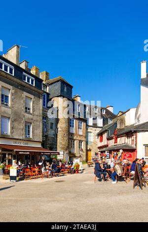 France, Morbihan, Gulf of Morbihan, Vannes, Place des Lices Stock Photo