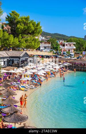 Albania, Vlora province, Ksamil, seaside resort on the Albanian Riviera