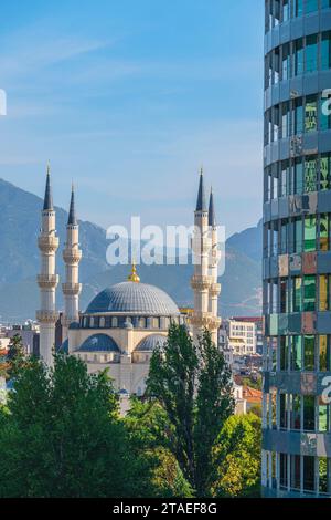 Albania, Tirana, the Great Mosque of Tirana or Namazgah Mosque Stock Photo