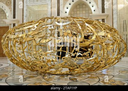 Power of Words sculpture Qasr Al Watan Palace of the Nation