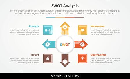 swot business framework strategic template infographic concept for ...