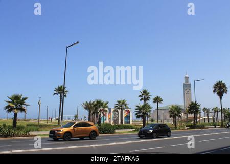 Boulevard de la Corniche, Casablanca Stock Photo