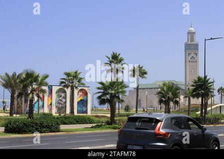 Boulevard de la Corniche, Casablanca Stock Photo