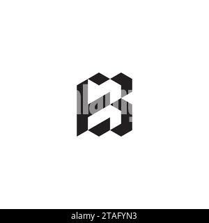 EB initial logo letters in high quality professional design that will print well across any print media Stock Vector