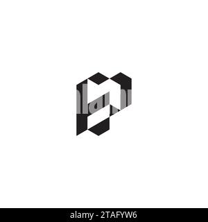 EP initial logo letters in high quality professional design that will print well across any print media Stock Vector