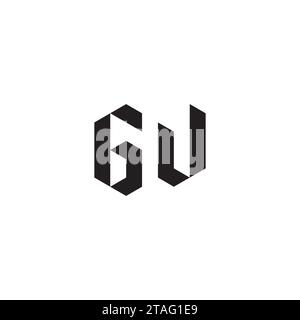 GW initial logo letters in high quality professional design that will print well across any print media Stock Vector