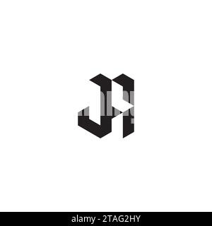 JA initial logo letters in high quality professional design that will print well across any print media Stock Vector