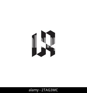 LR initial logo letters in high quality professional design that will print well across any print media Stock Vector