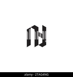 NY initial logo letters in high quality professional design that will print well across any print media Stock Vector